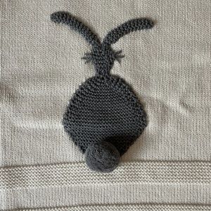 Stella McCartney Cream Knitted Bunny Blanket